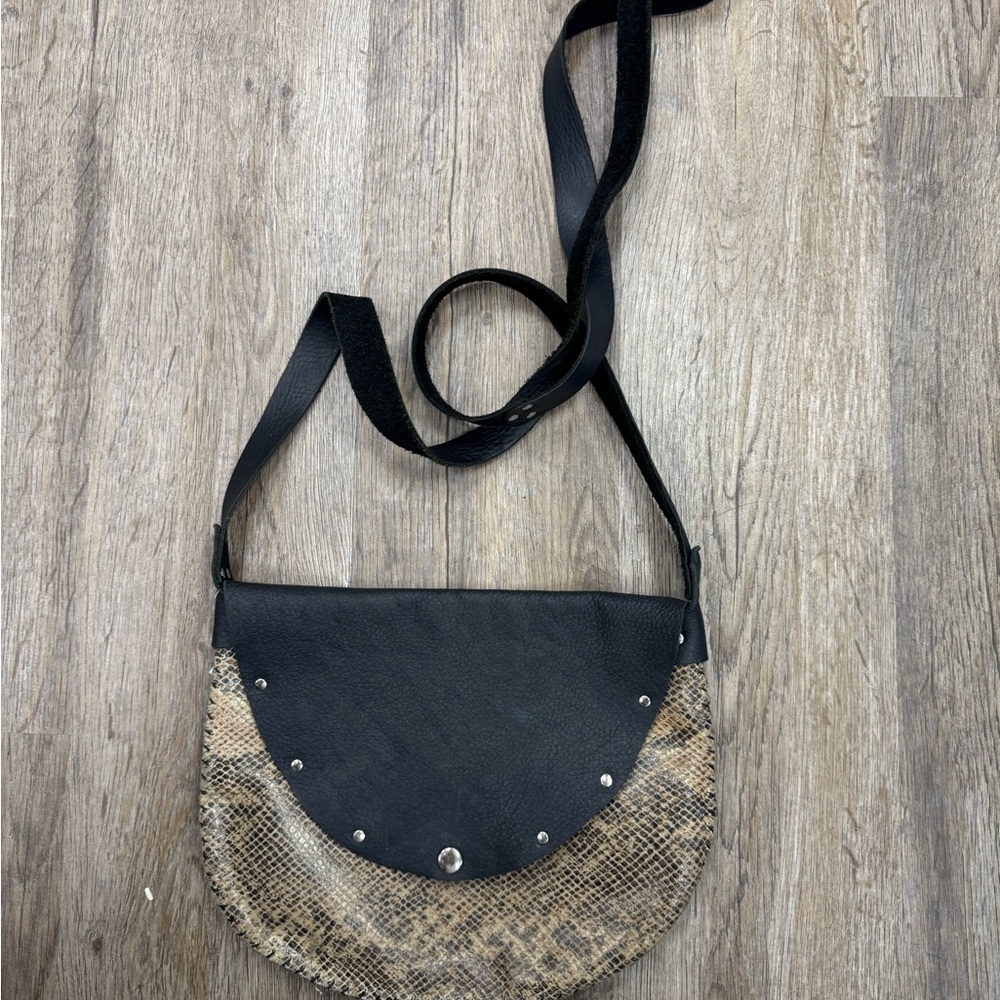 Snakeskin Crossbody Shoulder Bag